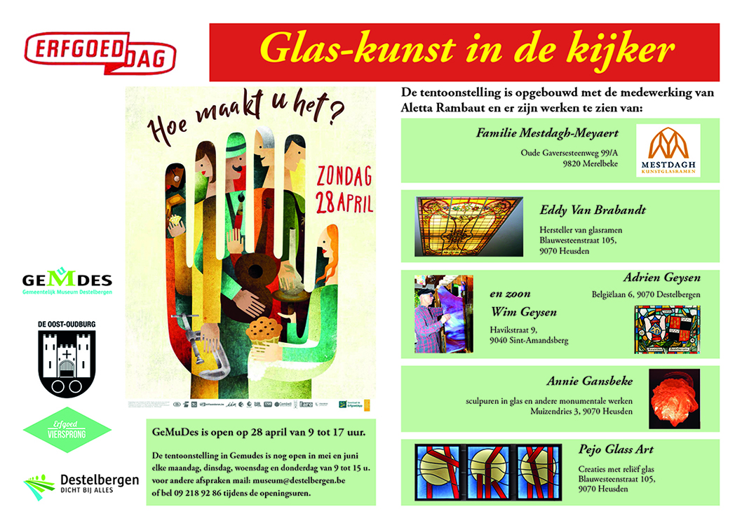 tentoonstelling Glas-Kunst in de kijker in GeMuDes