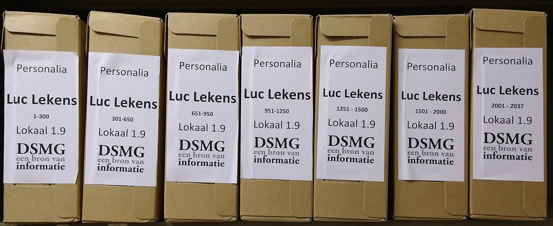 7 archiefdozen Luc Lekens
