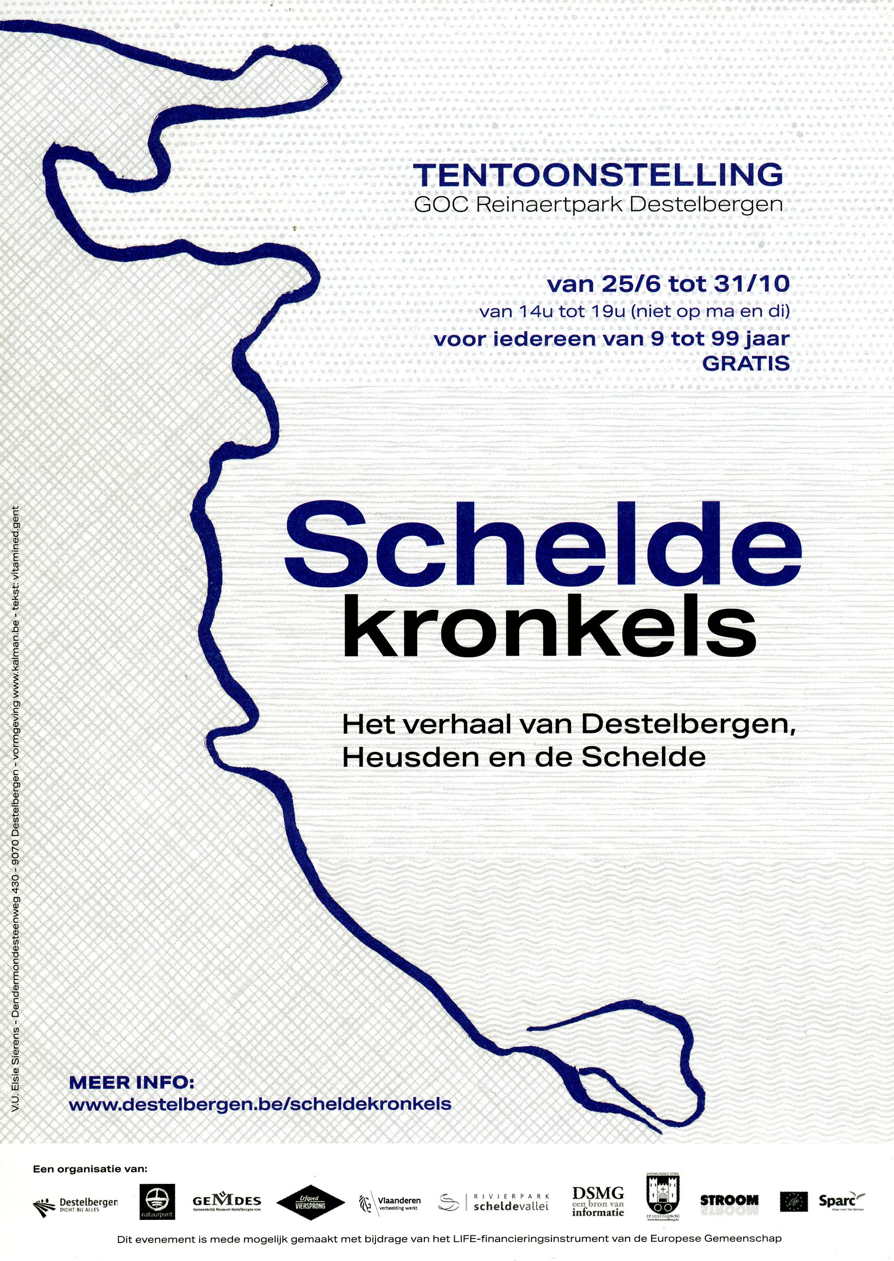 Affiche Tento Scheldekronkels van 25 juni tot 31 oktober 2022