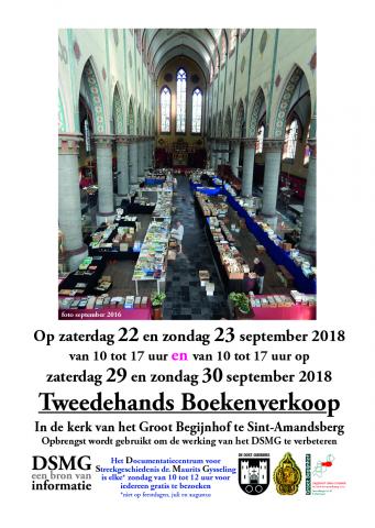 Boekenverkoop steeds de 2 laatste weekends van september